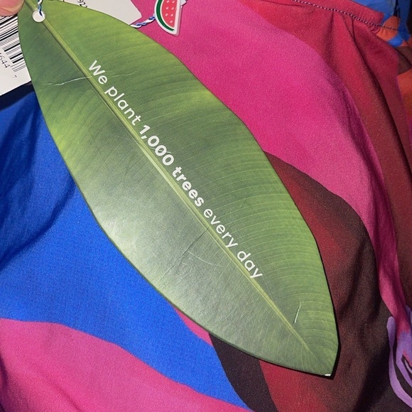 Farm Rio Watercolor Floral One Piece Swimsuit XL NWT - Picture 14 of 14